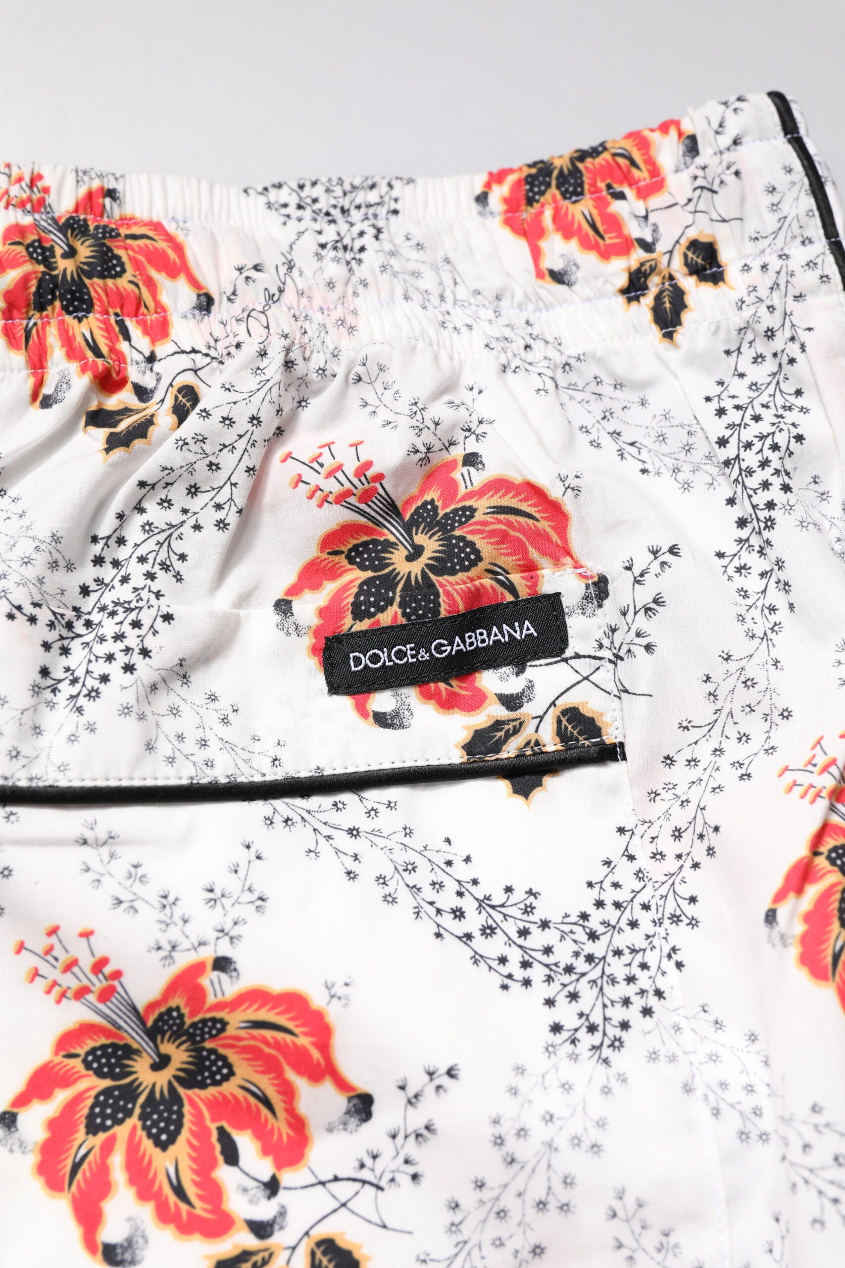 Dolce & Gabbana Multicolor Floral Print Cotton Pajama Set Sleepwear -   -  Dolce & Gabbana.