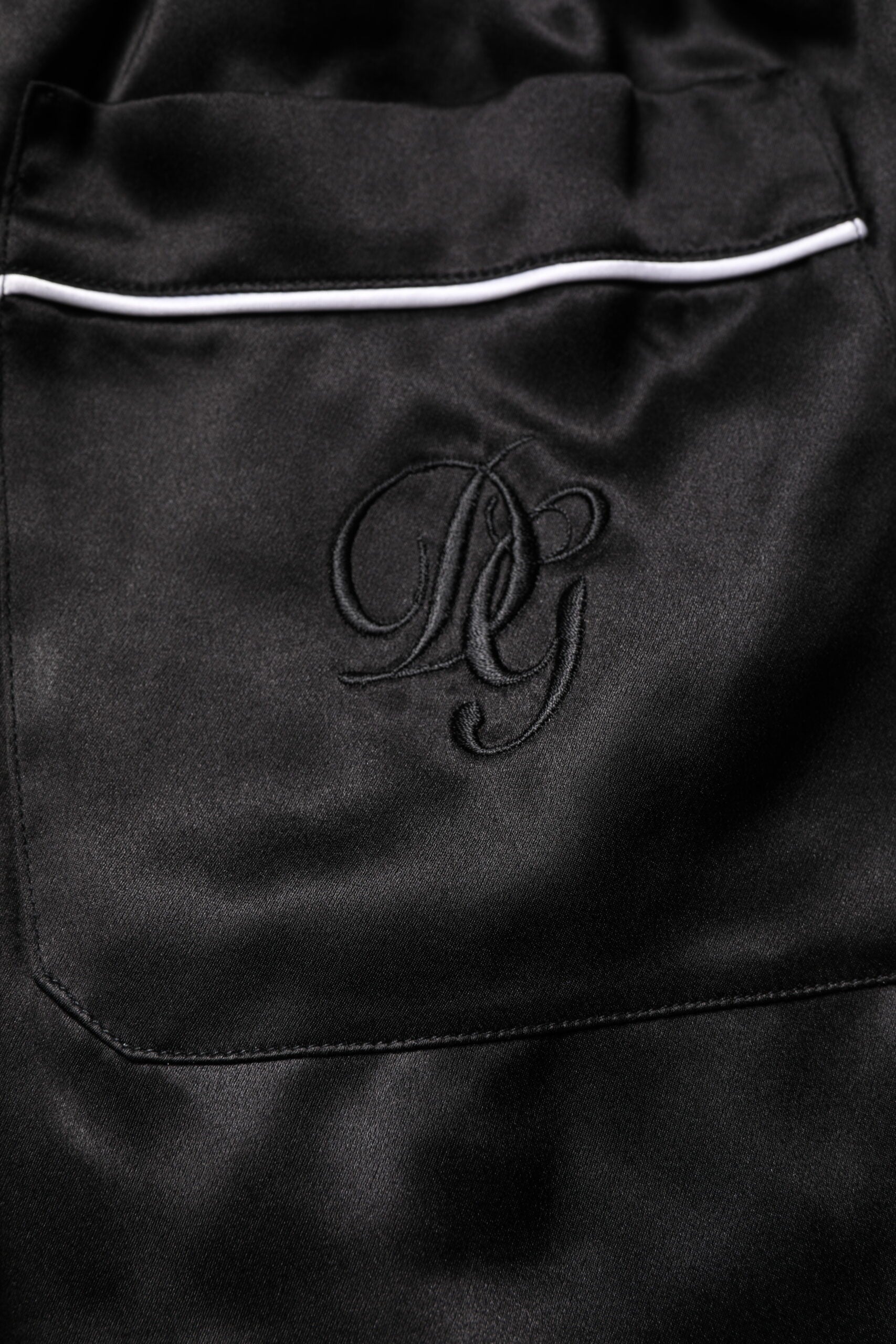 Dolce & Gabbana Black Silk Shirt Pants Pajama Set Sleepwear -   -  Dolce & Gabbana.