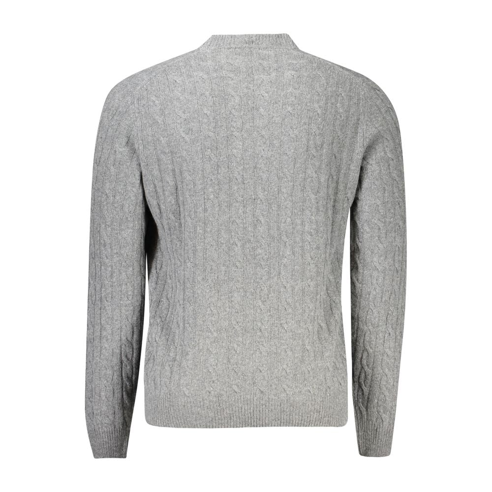 North Sails Gray Wool Men Sweater -   -  North Sails.