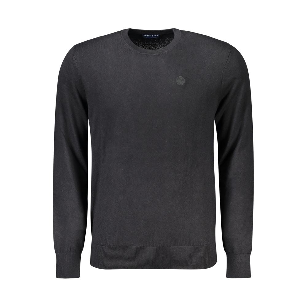 North Sails Black Cotton Men Sweater -   -  North Sails.