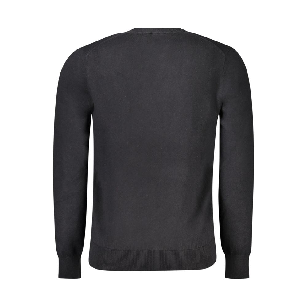 North Sails Black Cotton Men Sweater -   -  North Sails.