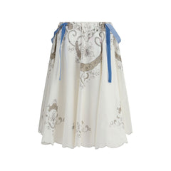 Ella Cotton midi Skirt -   -  Ella.