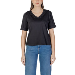 Liu Jo Black Cotton T-Shirt -   -  Liu Jo.