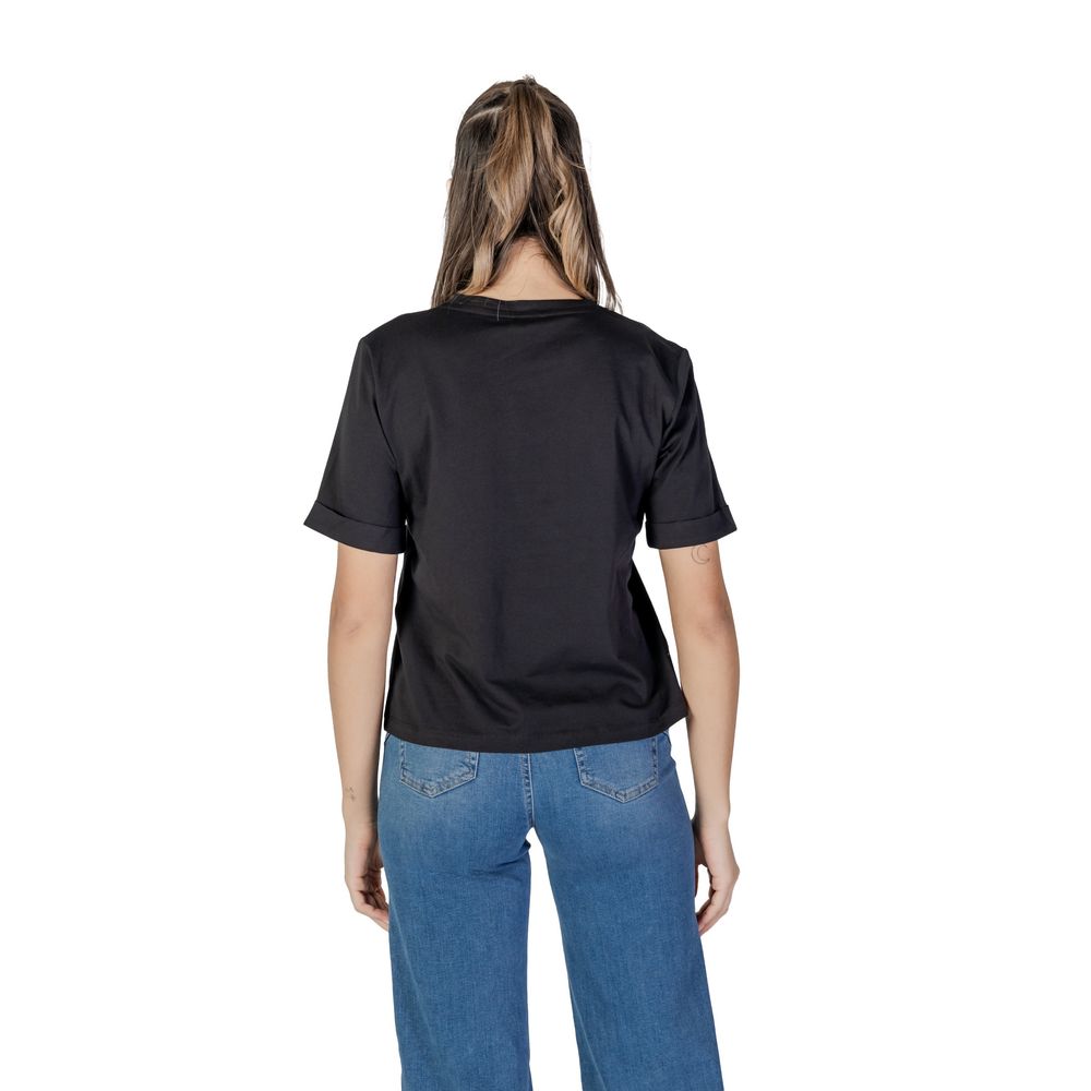 Liu Jo Black Cotton T-Shirt -   -  Liu Jo.