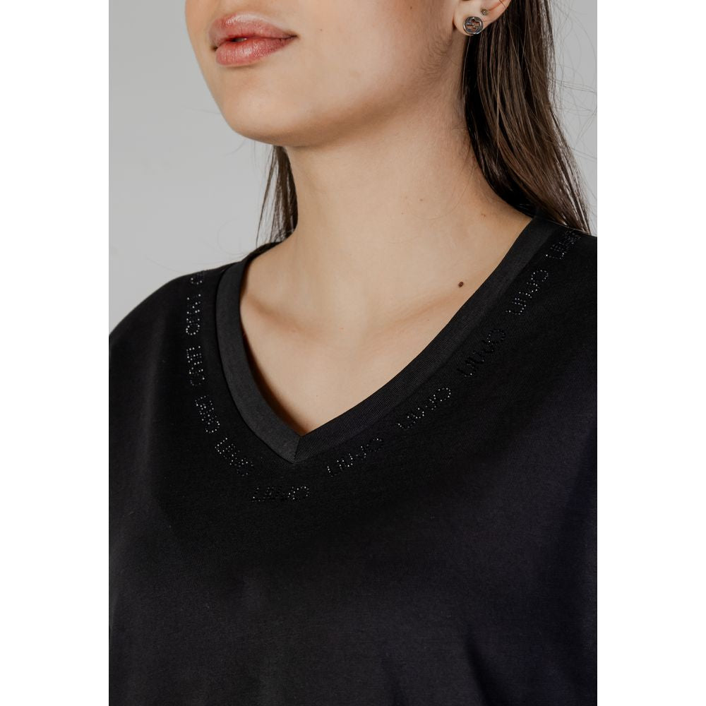 Liu Jo Black Cotton T-Shirt -   -  Liu Jo.
