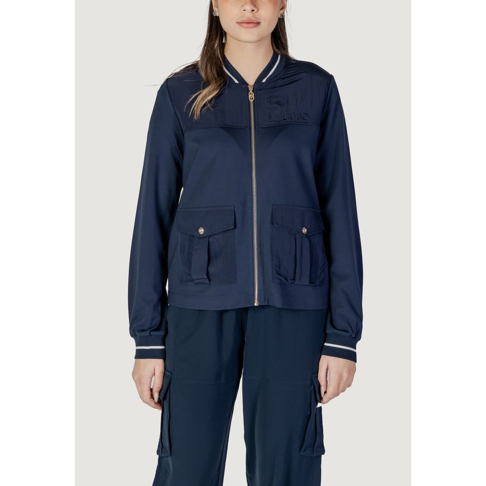 Liu Jo Blue Viscose Sweatshirt -   -  Liu Jo.