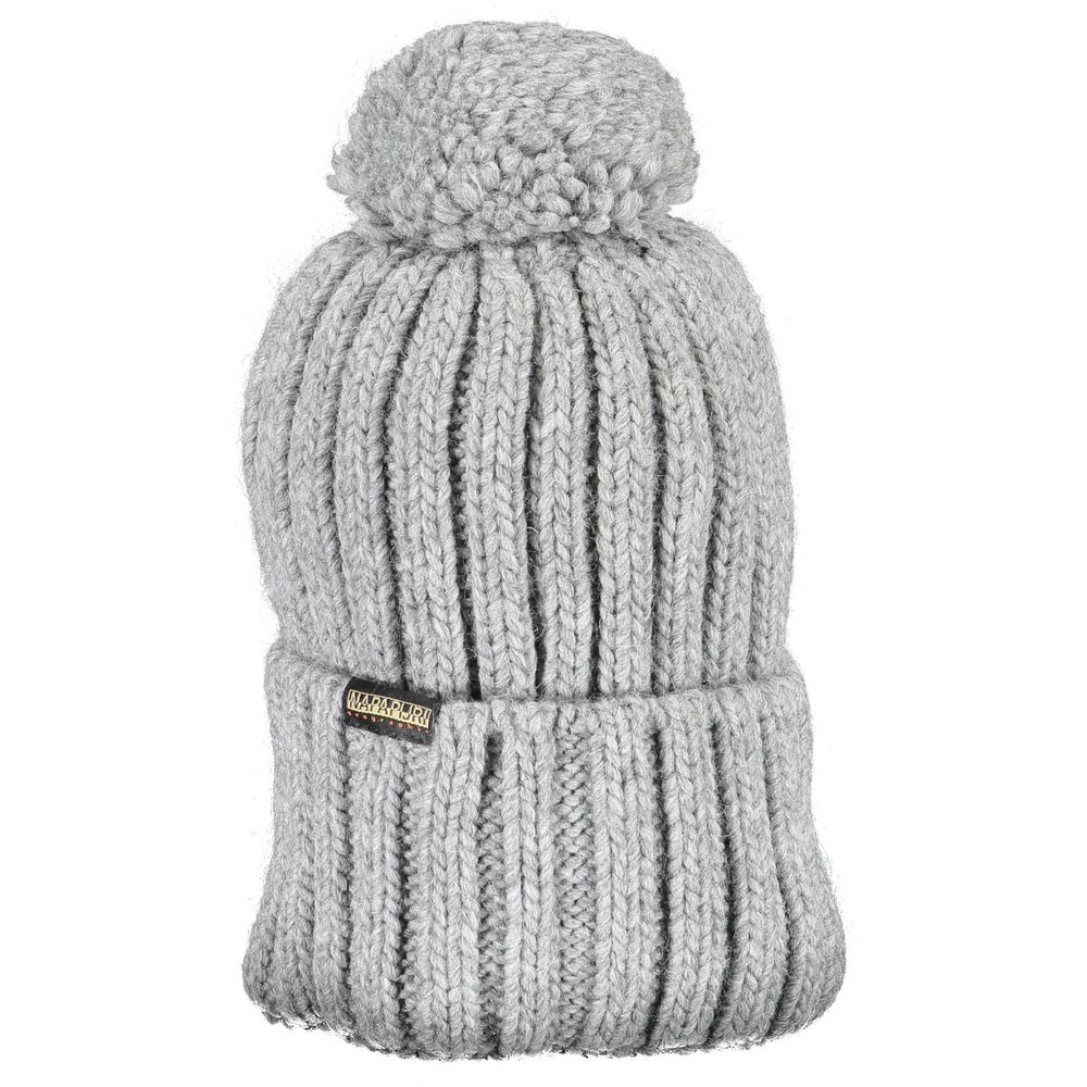 Napapijri Gray Acrylic Men Hat -   -  Napapijri.