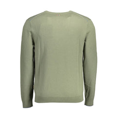 Napapijri Green Wool Men Sweater -   -  Napapijri.