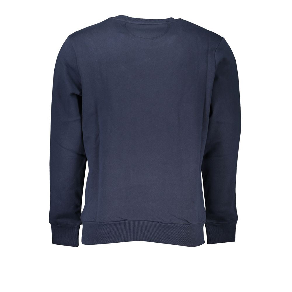 La Martina Blue Cotton Men Sweater -   -  La Martina.