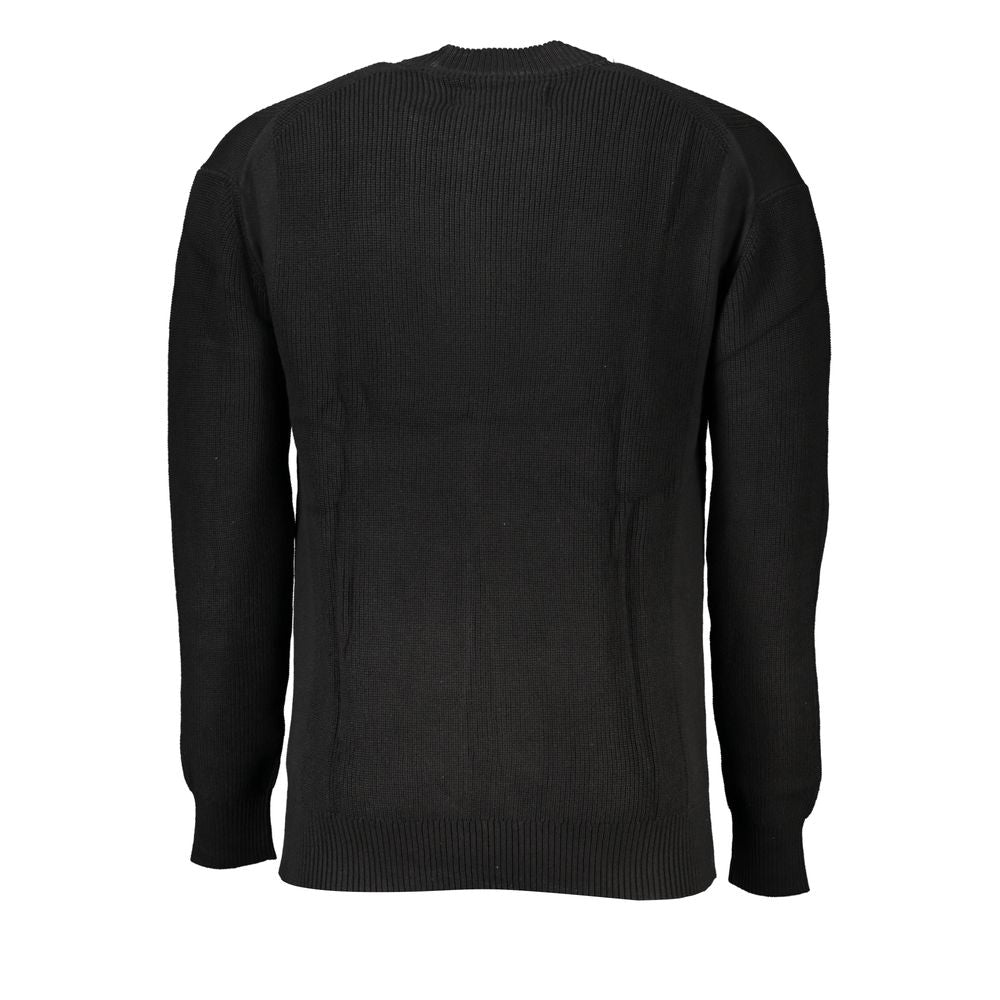 Calvin Klein Sleek Cotton Crew Neck Sweater with Contrast Details -   -  Calvin Klein.