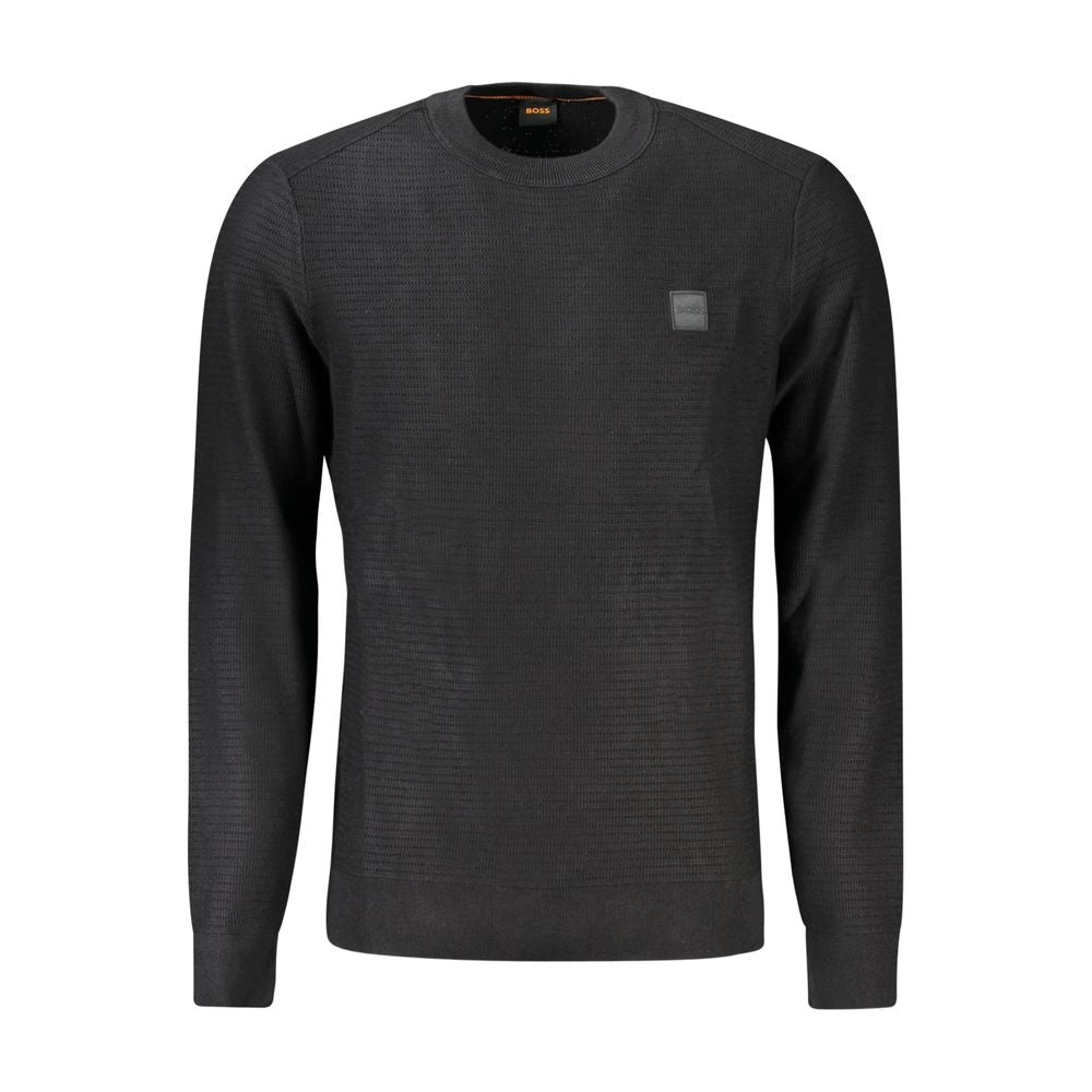 Hugo Boss Black Cotton Men Sweater -   -  Hugo Boss.
