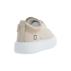 D.A.T.E Beige Leather Sneaker -   -  D.A.T.E.