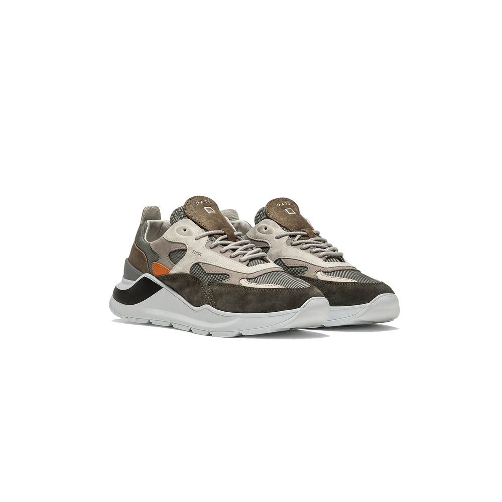 D.A.T.E Gray Leather Sneaker -   -  D.A.T.E.