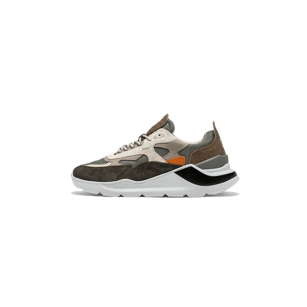 D.A.T.E Gray Leather Sneaker -   -  D.A.T.E.