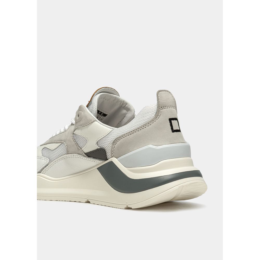 D.A.T.E White Leather Sneaker -   -  D.A.T.E.