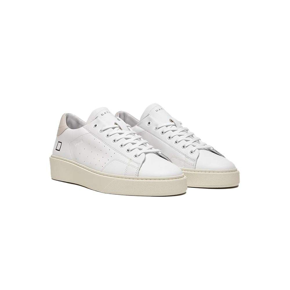 D.A.T.E White Leather Sneaker -   -  D.A.T.E.