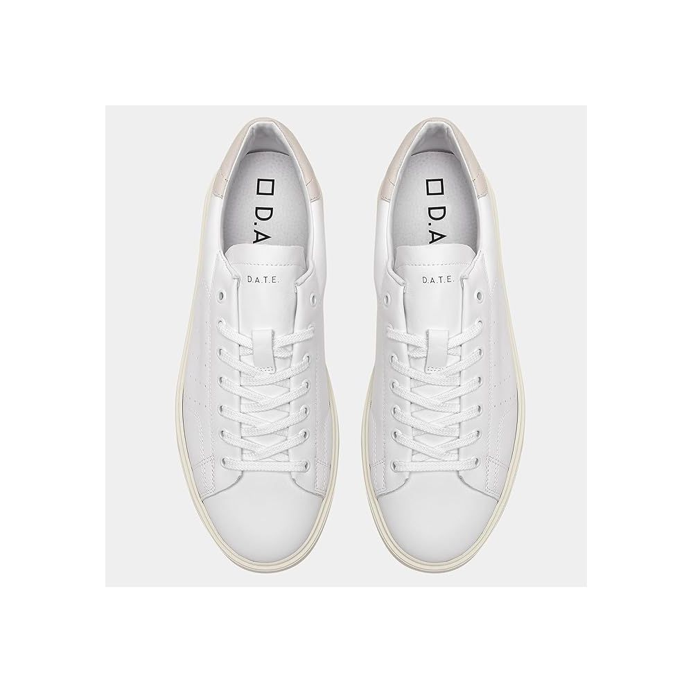 D.A.T.E White Leather Sneaker -   -  D.A.T.E.
