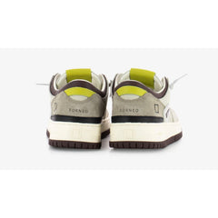 D.A.T.E Beige Leather Sneaker -   -  D.A.T.E.