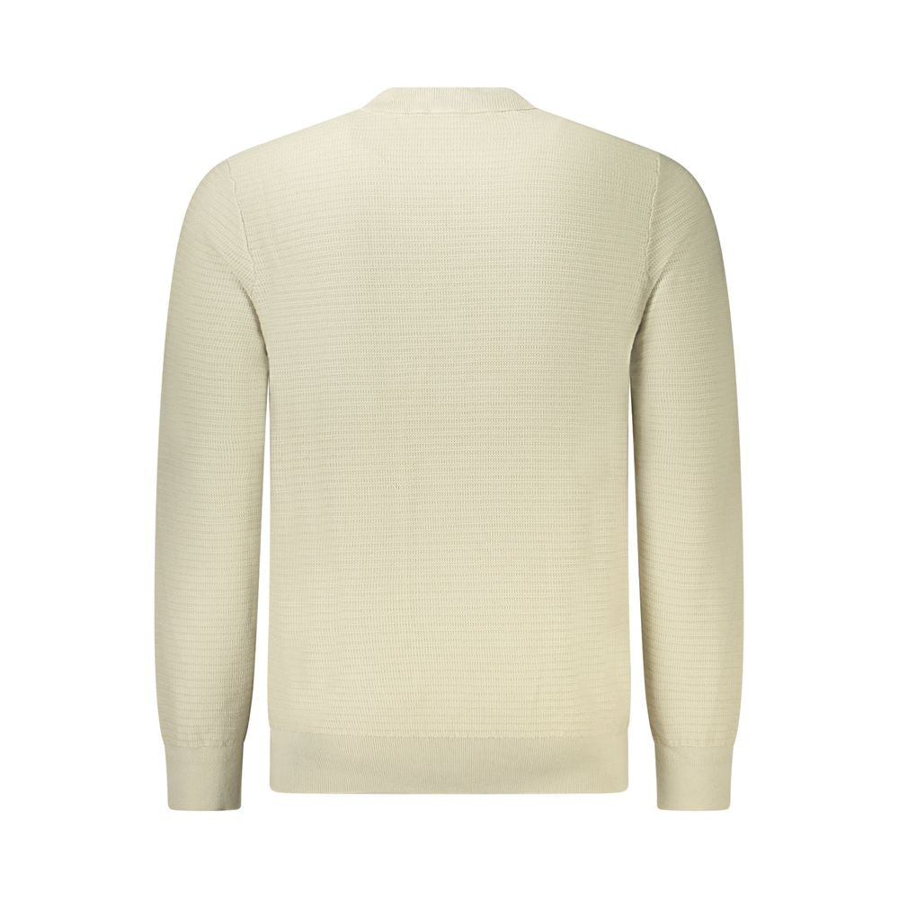 Hugo Boss Beige Cotton Men Sweater -   -  Hugo Boss.