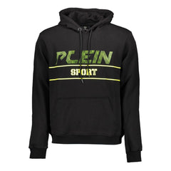 Plein Sport Black Cotton Men's Hooded Sweater -   -  Plein Sport.