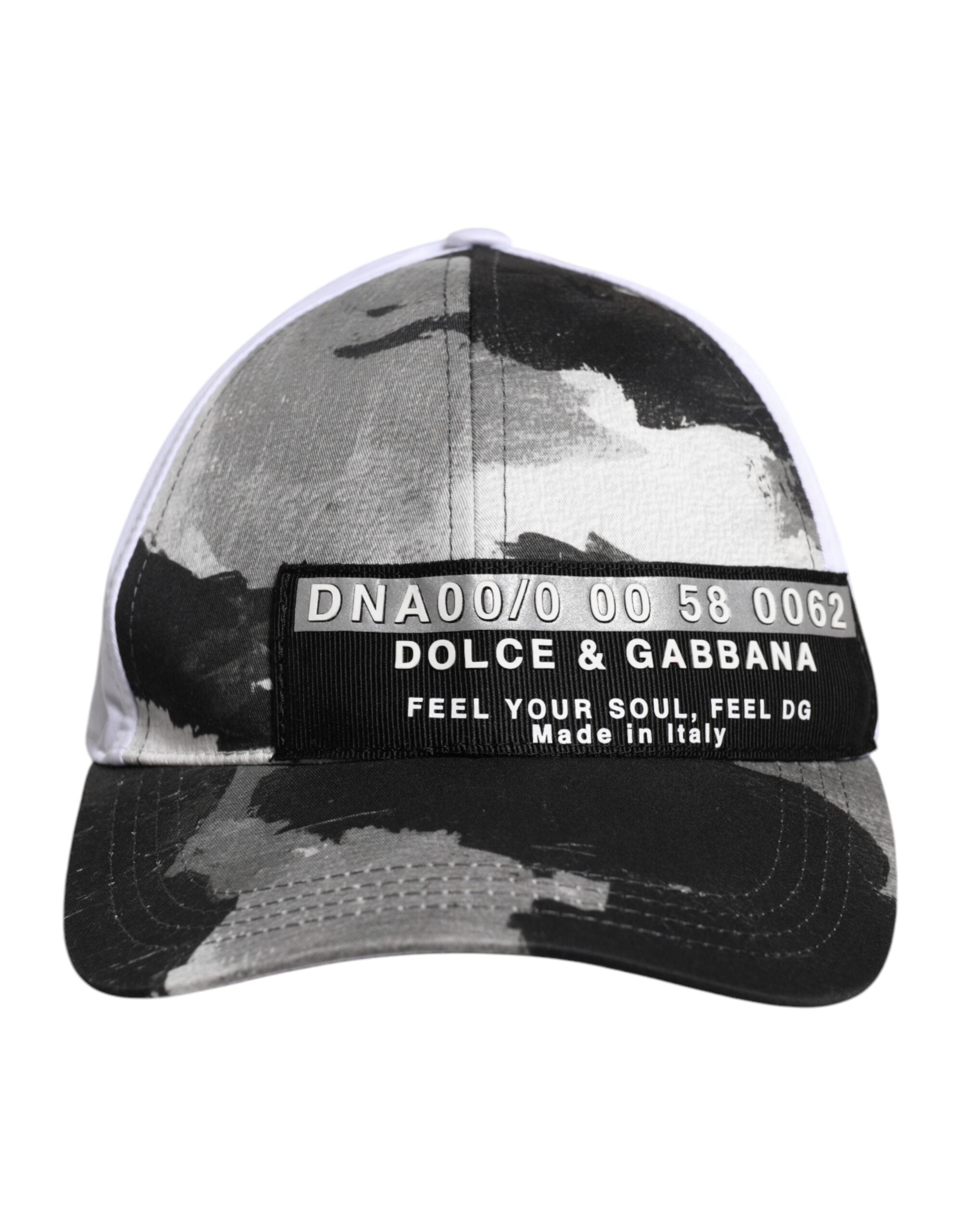 Dolce & Gabbana White Gray Camouflage 6 Panels Baseball Cap -   -  Dolce & Gabbana.