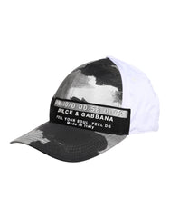 Dolce & Gabbana White Gray Camouflage 6 Panels Baseball Cap -   -  Dolce & Gabbana.