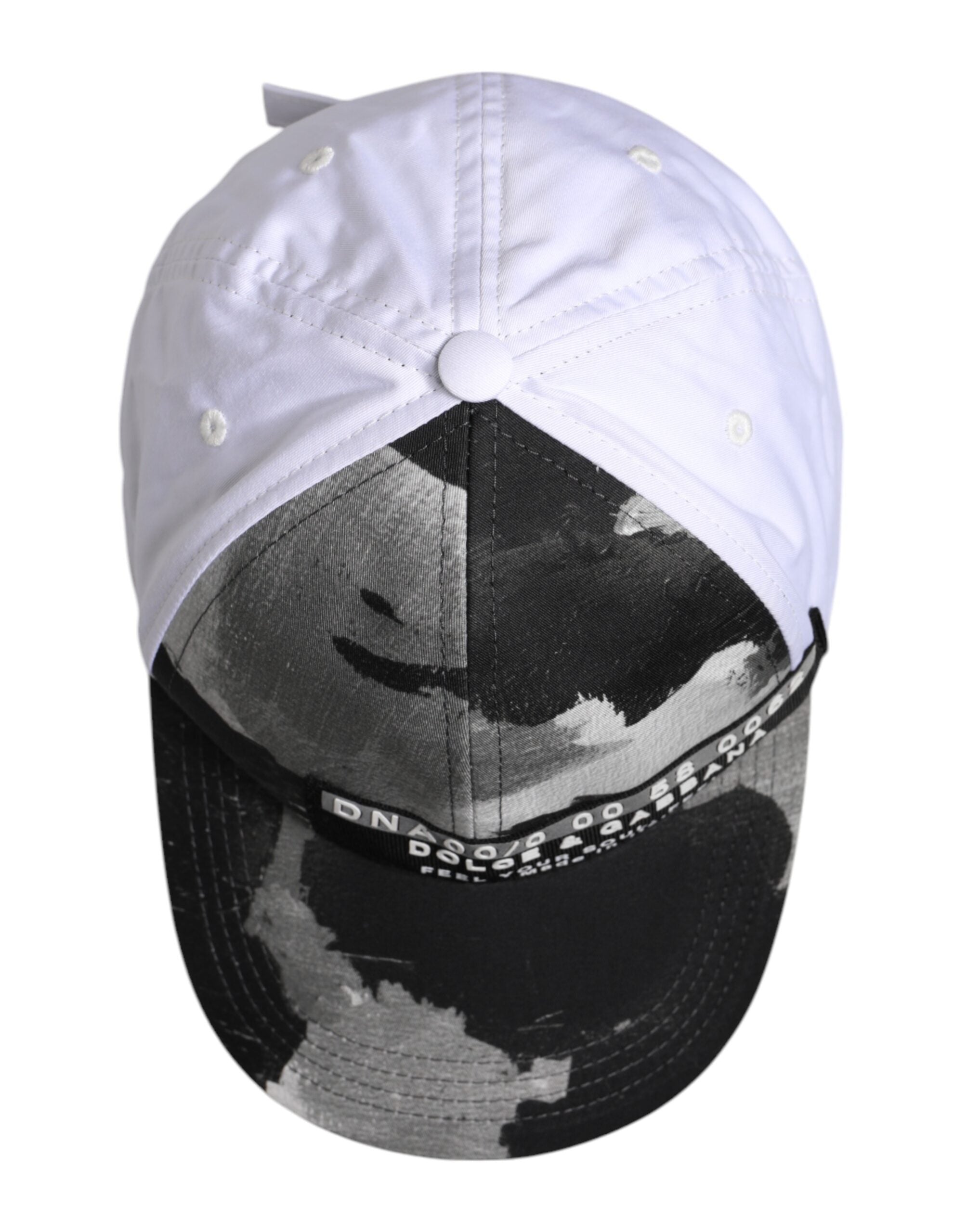 Dolce & Gabbana White Gray Camouflage 6 Panels Baseball Cap -   -  Dolce & Gabbana.