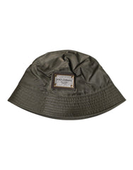 Dolce & Gabbana Brown DG Plaque Wide Brim Bucket Hat -   -  Dolce & Gabbana.