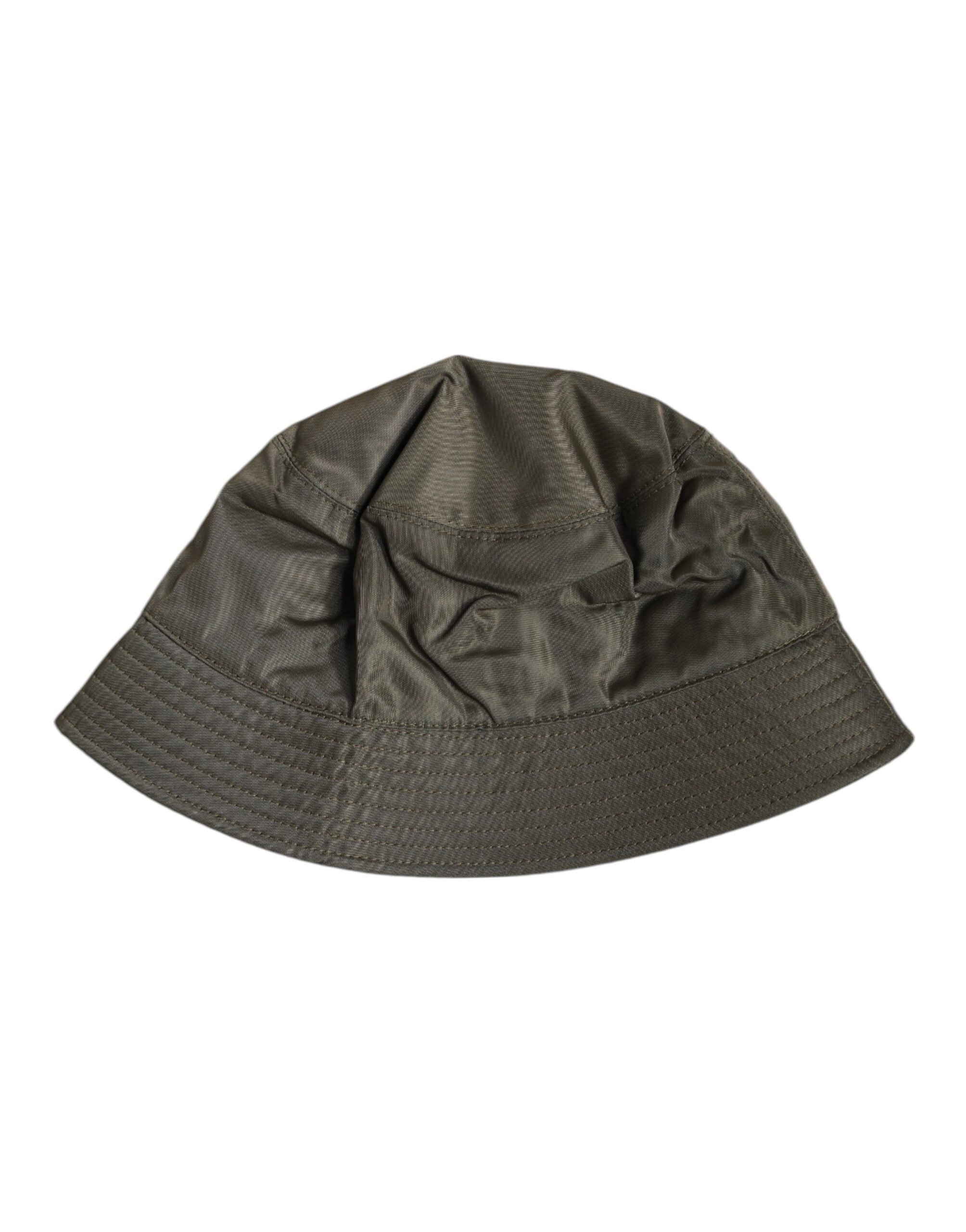 Dolce & Gabbana Brown DG Plaque Wide Brim Bucket Hat -   -  Dolce & Gabbana.