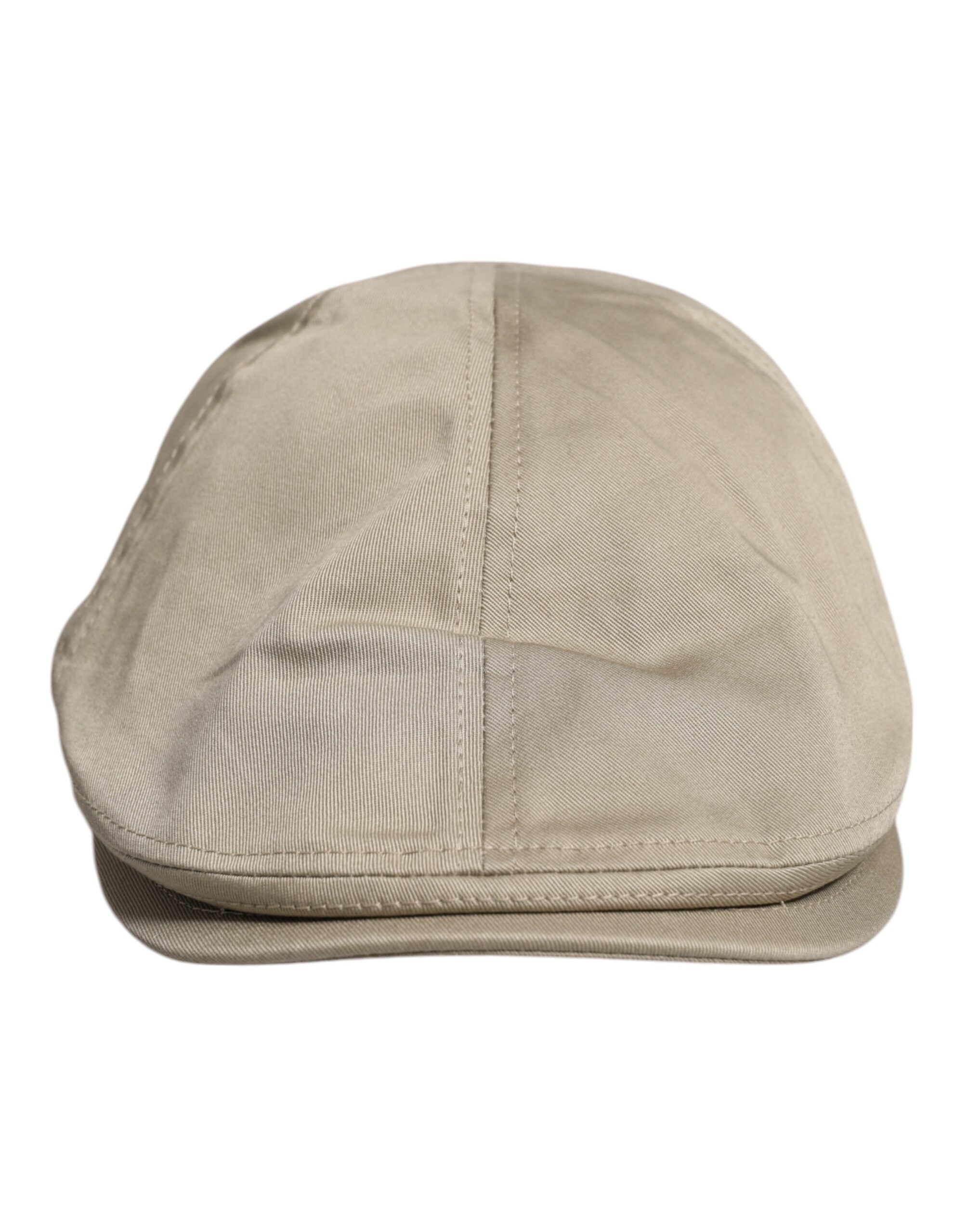 Dolce & Gabbana Beige Cotton Newsboy Capello Cabbie Hat -   -  Dolce & Gabbana.