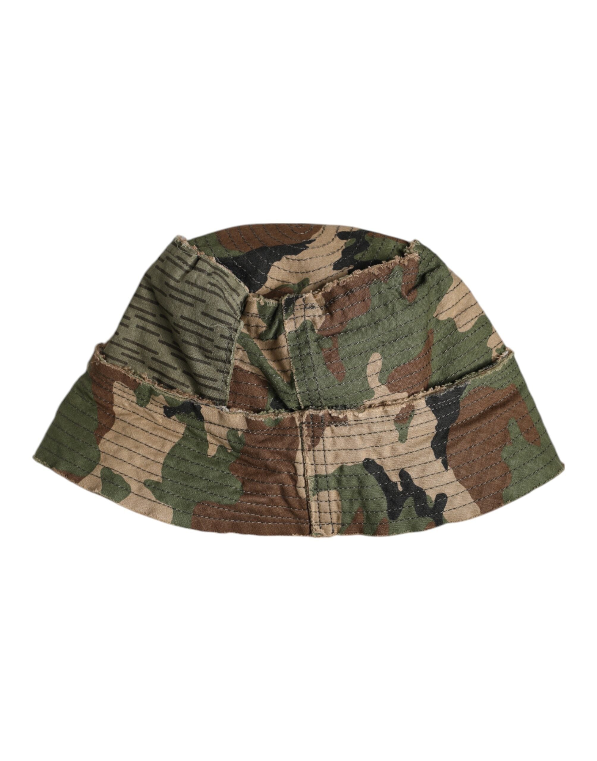 Dolce & Gabbana Multicolor Leopard Embellish Wide Brim Bucket Hat -   -  Dolce & Gabbana.