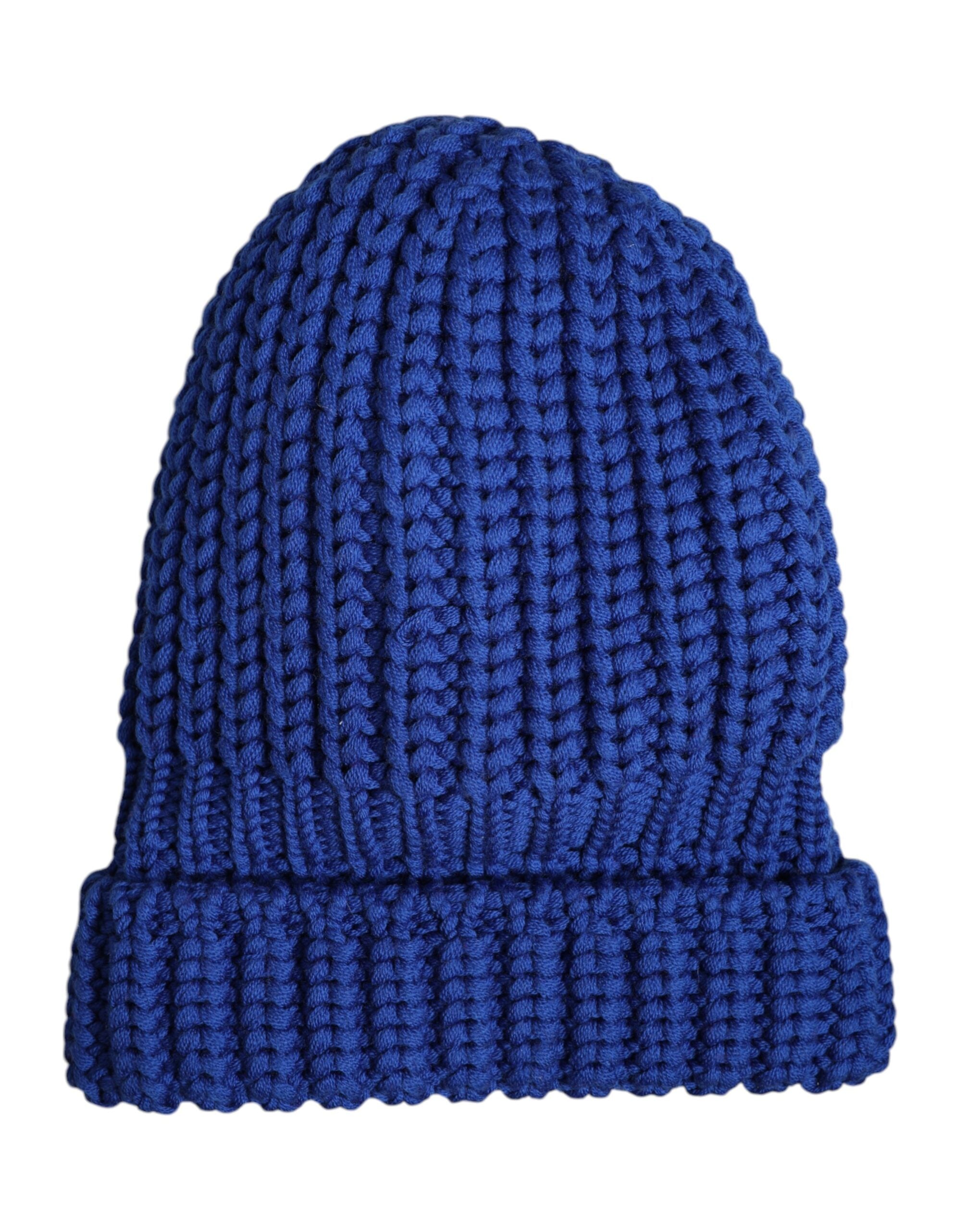 Dolce & Gabbana Blue Wool Knitted Winter Beanie Hat -   -  Dolce & Gabbana.