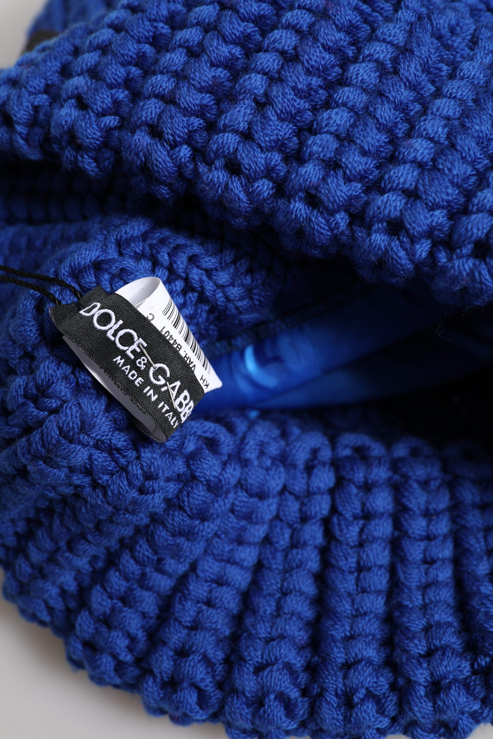 Dolce & Gabbana Blue Wool Knitted Winter Beanie Hat -   -  Dolce & Gabbana.