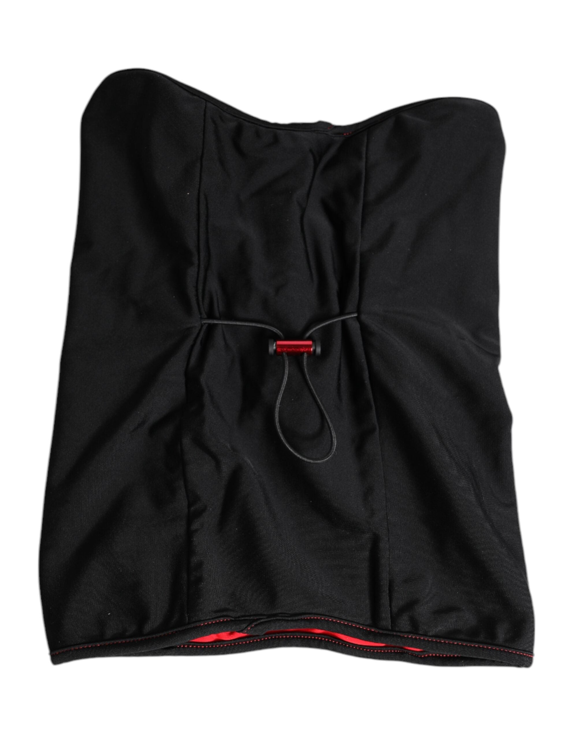 Dolce & Gabbana Black Nylon Knitted Neck Warmer Balaclava Scarf -   -  Dolce & Gabbana.