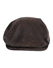 Dolce & Gabbana Brown Cotton Newsboy Capello Cabbie Hat -   -  Dolce & Gabbana.