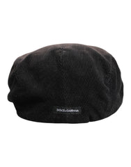 Dolce & Gabbana Brown Cotton Newsboy Capello Cabbie Hat -   -  Dolce & Gabbana.