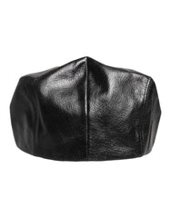 Dolce & Gabbana Black Calf Newsboy Capello Cabbie Hat -   -  Dolce & Gabbana.