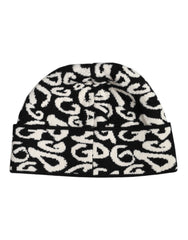 Dolce & Gabbana Black White Wool Knitted Winter Beanie Hat -   -  Dolce & Gabbana.