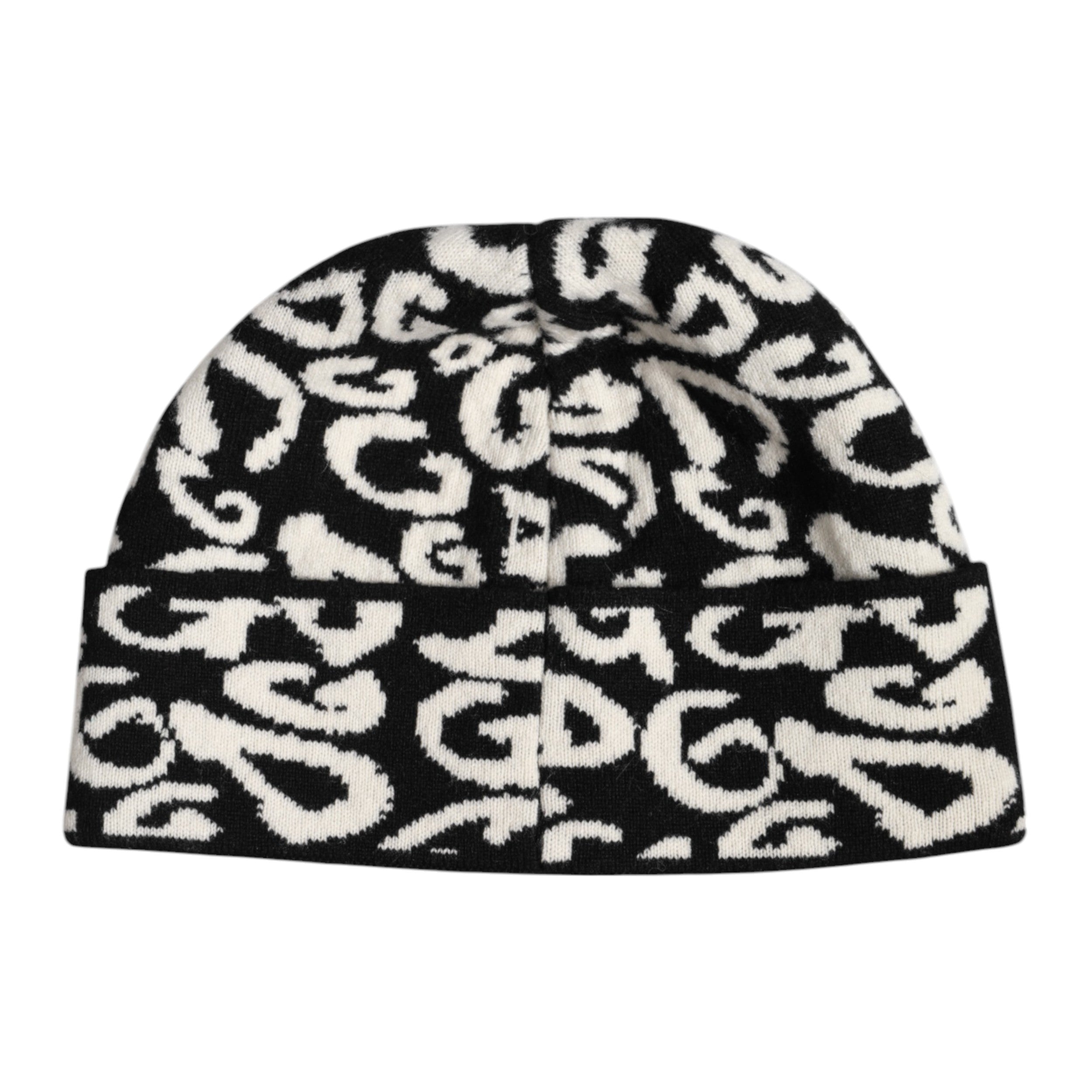 Dolce & Gabbana Black White Wool Knitted Winter Beanie Hat -   -  Dolce & Gabbana.
