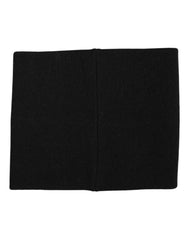 Dolce & Gabbana Black White Logo Print Knitted Neck Warmer Scarf -   -  Dolce & Gabbana.