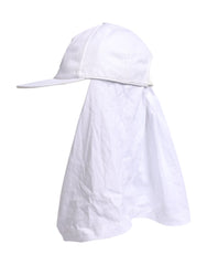Dolce & Gabbana White Cotton DG Logo Plaque Baseball Balaclava Cap -   -  Dolce & Gabbana.