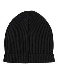 Dolce & Gabbana Black Cashmere Knitted Winter Beanie Hat -   -  Dolce & Gabbana.
