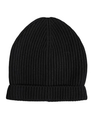 Dolce & Gabbana Black Cashmere Knitted Winter Beanie Hat -   -  Dolce & Gabbana.