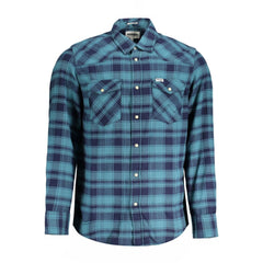 Wrangler Blue Cotton Shirt -   -  Wrangler.