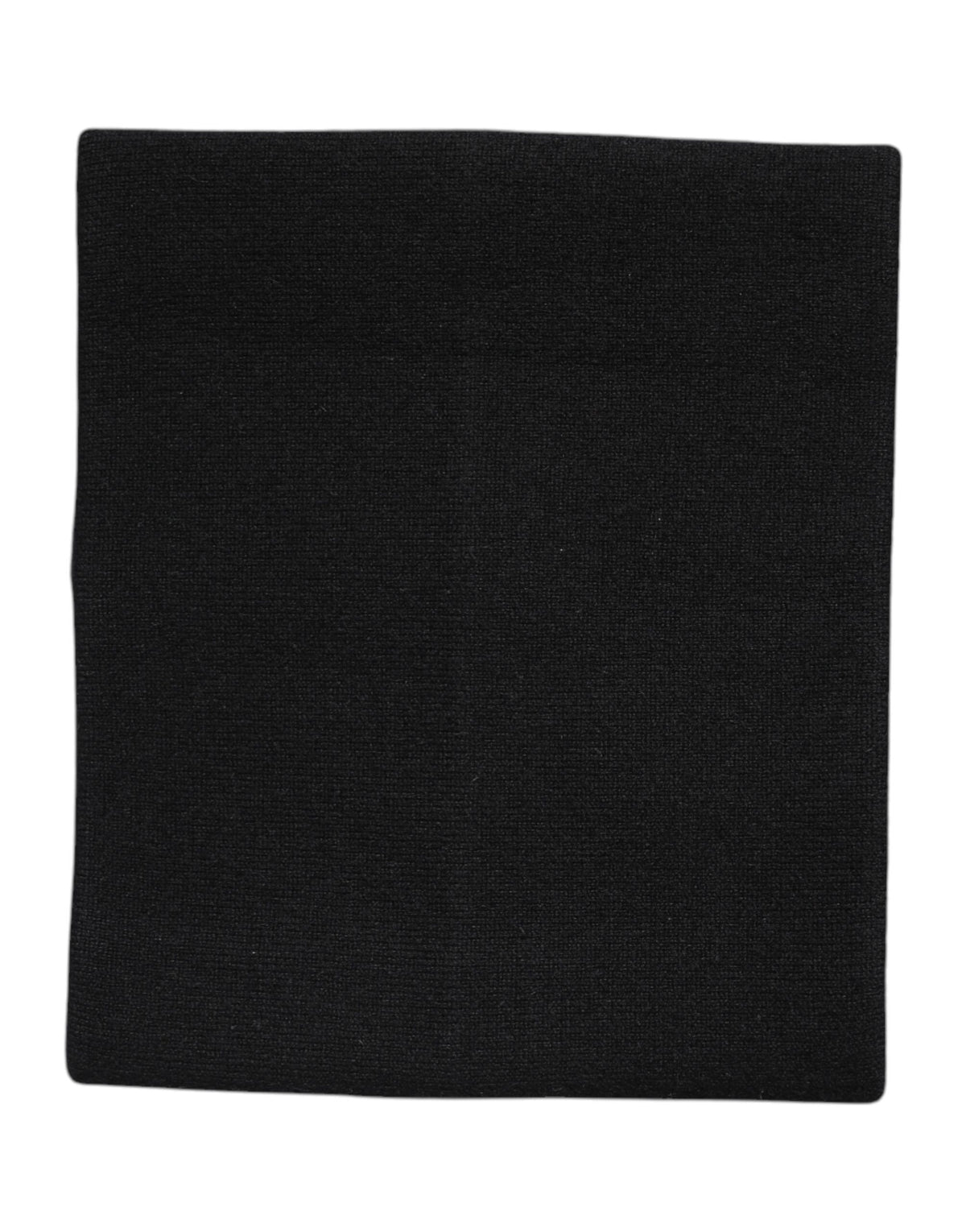 Dolce & Gabbana Black Cashmere Knitted Neck Warmer Foulard Scarf -   -  Dolce & Gabbana.