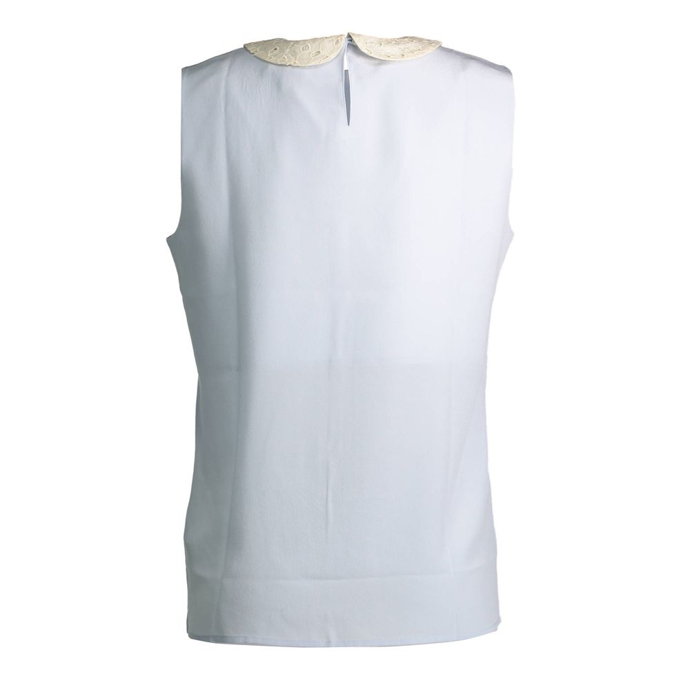 Gant Blue Silk Women Tank -   -  Gant.