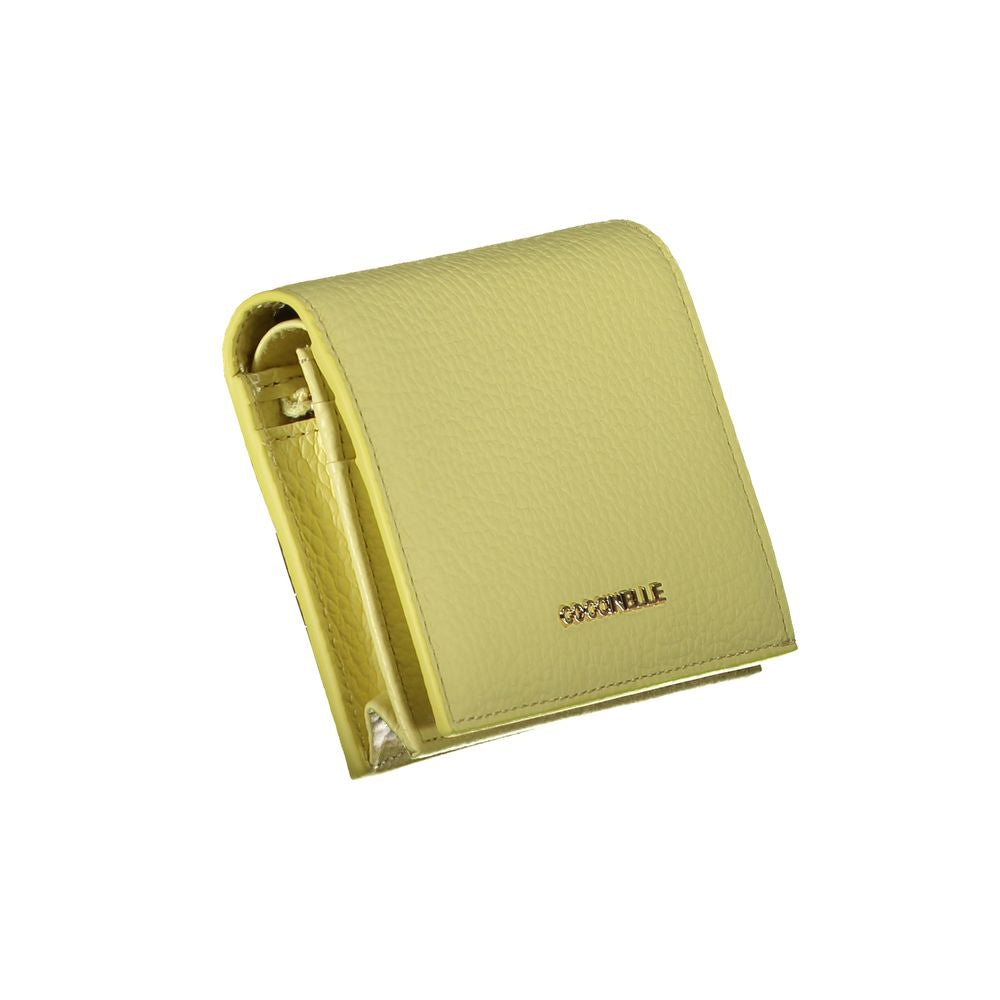 Coccinelle Yellow Leather Wallet -   -  Coccinelle.