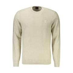 Hugo Boss Beige Cotton Men Sweater -   -  Hugo Boss.