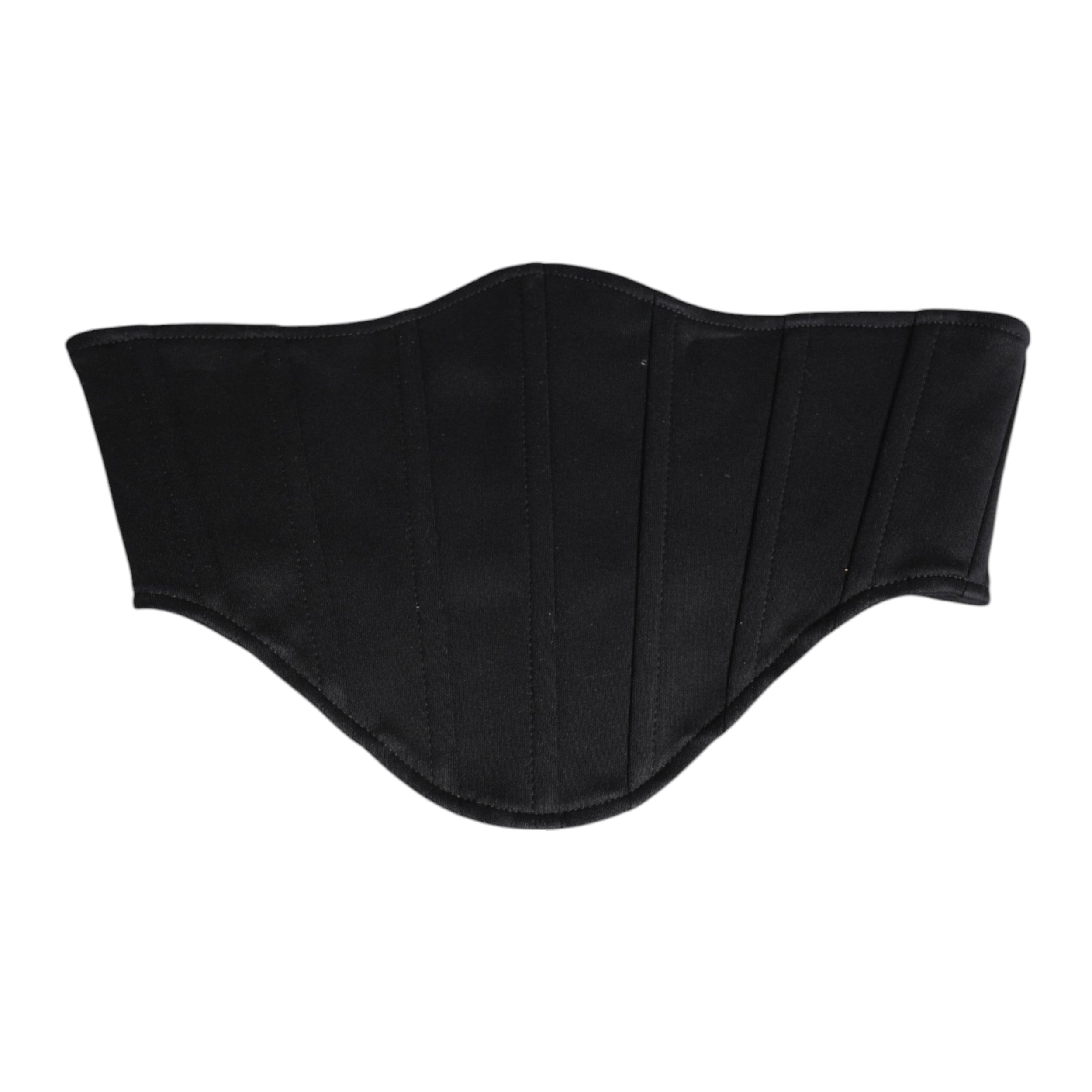 Dolce & Gabbana Black Cotton Waist Tuxedo Belt Cummerbund -   -  Dolce & Gabbana.