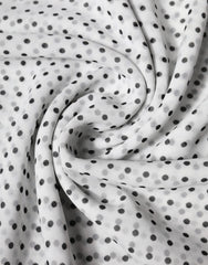 Dolce & Gabbana White Polka Dots Polyester Wrap Shawl Scarf -   -  Dolce & Gabbana.